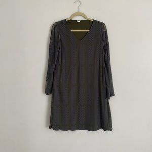 Pink Blush Forest Green Dress